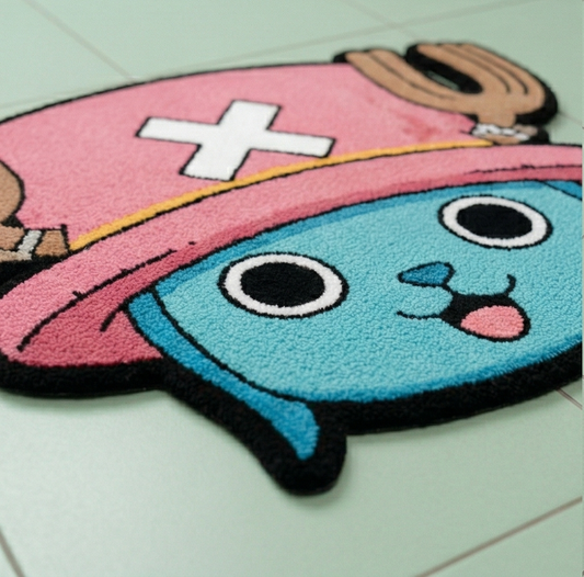 Cute Anime Character Rug, Kawaii Cartoon Tufted Floor Mat, Kids Bedroom & Gaming Room Decor