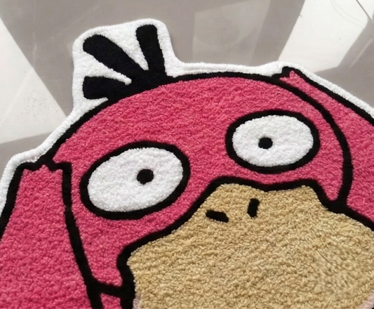 Cute Pink Cartoon Duck Rug – Kids Room Decorative Floor Mat | Soft Tufted Area Rug