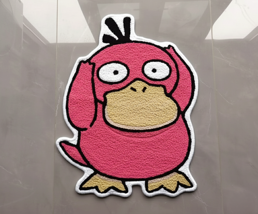 Cute Pink Cartoon Duck Rug – Kids Room Decorative Floor Mat | Soft Tufted Area Rug