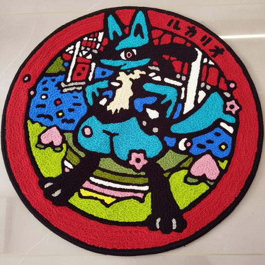 Kawaii Cartoon Character Rug – Soft Tufted Floor Mat